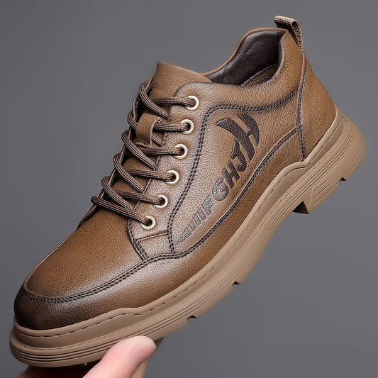 Mens Leather Shoes Leather Breathable Business Soft Sole Saor Style