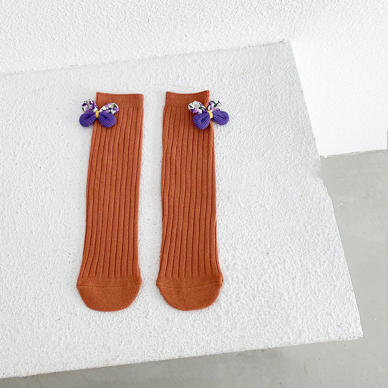 Children's Socks Bowknot Girls Straight Socks Saor Style