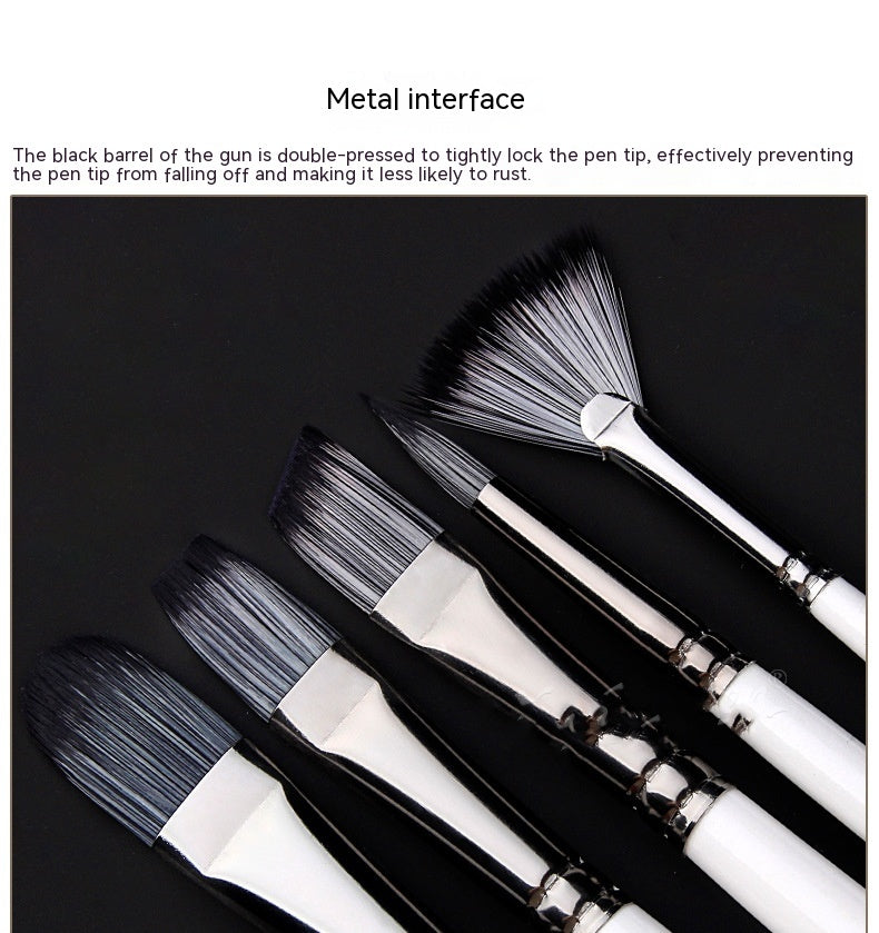 Full Set Nylon Hair Brush Watercolor Acrylic Painting Brush 12 PCs Suit Art Supplies GND Products
