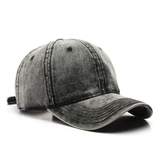 Washed Denim Solid Color Light Board Baseball Cap