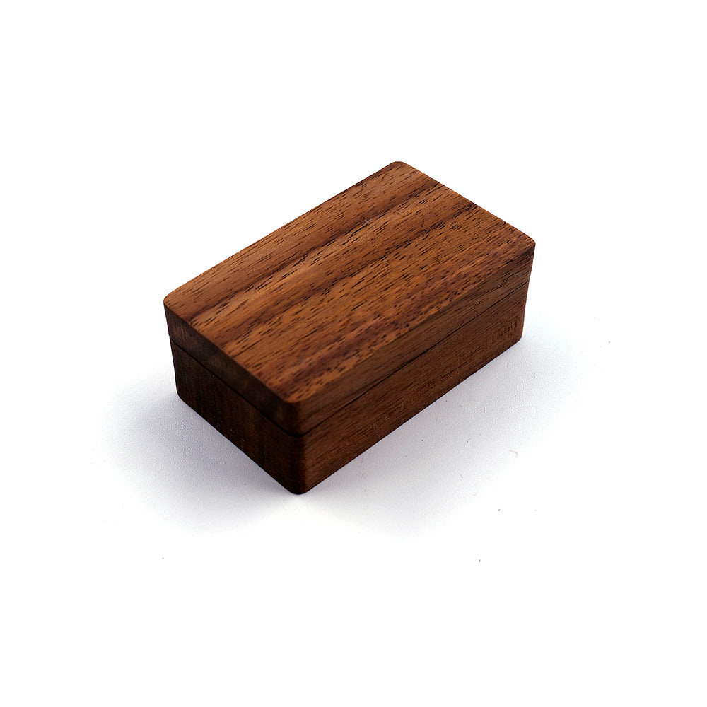 Solid Copper Wedding Solid Wood Tie Clip Cufflinks Set Saor Style