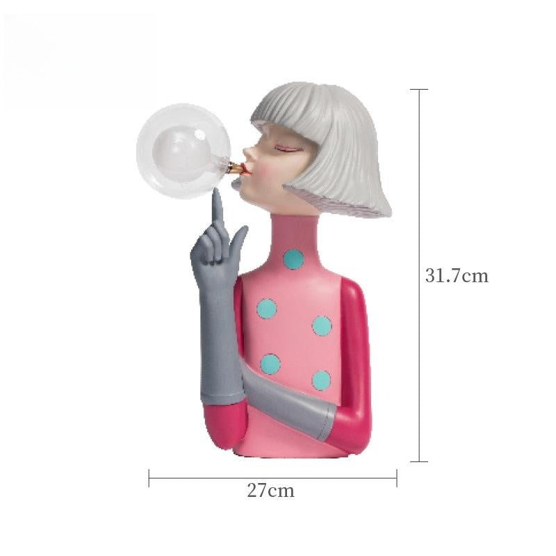 Novelty Bedroom Nightlight Bubble Girl