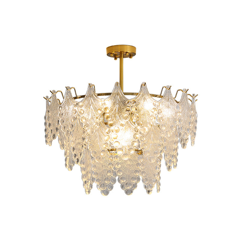 Simple Living Room Glass Chandelier GND Products
