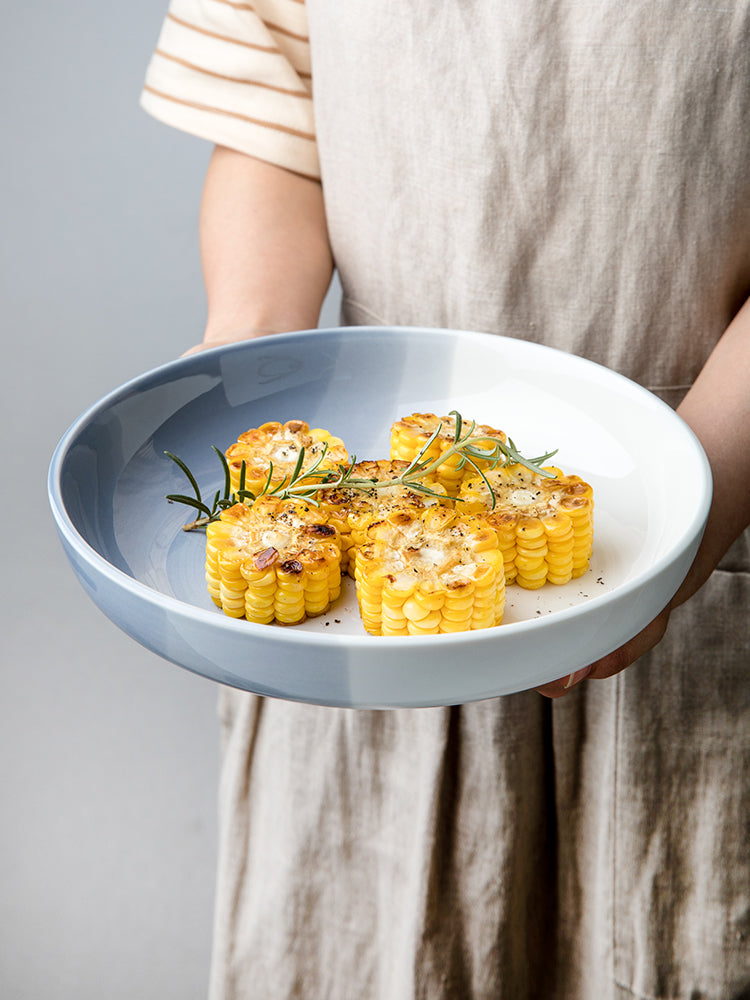 Nordic Ceramic  Vegetable Bowl Deep Dish Saor Style