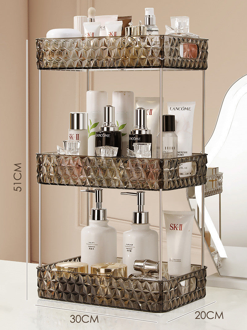 Light Luxury Bathroom Floor Trolley Mobile Toilet Gap Toilet Bathroom Cosmetics Storage Rack GND Products