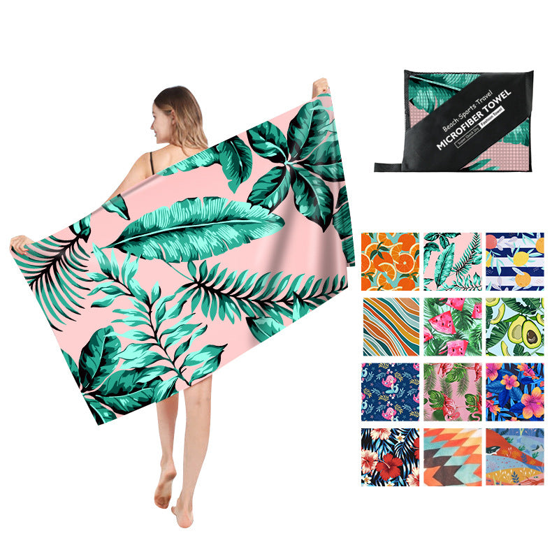 Double Sided Fleece Printed Beach Towel Microfiber Beach Towel Saor Style
