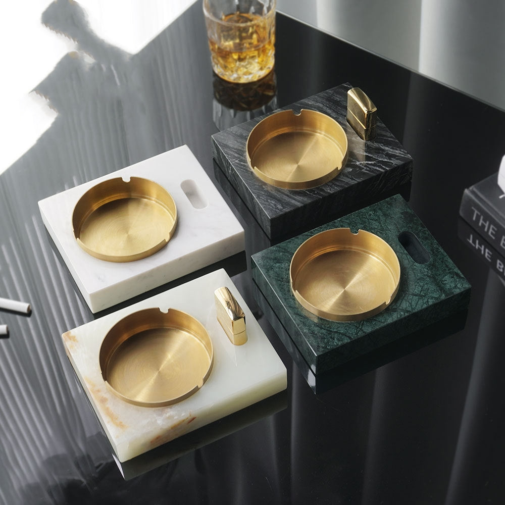 Deer Headed Marble Ashtray