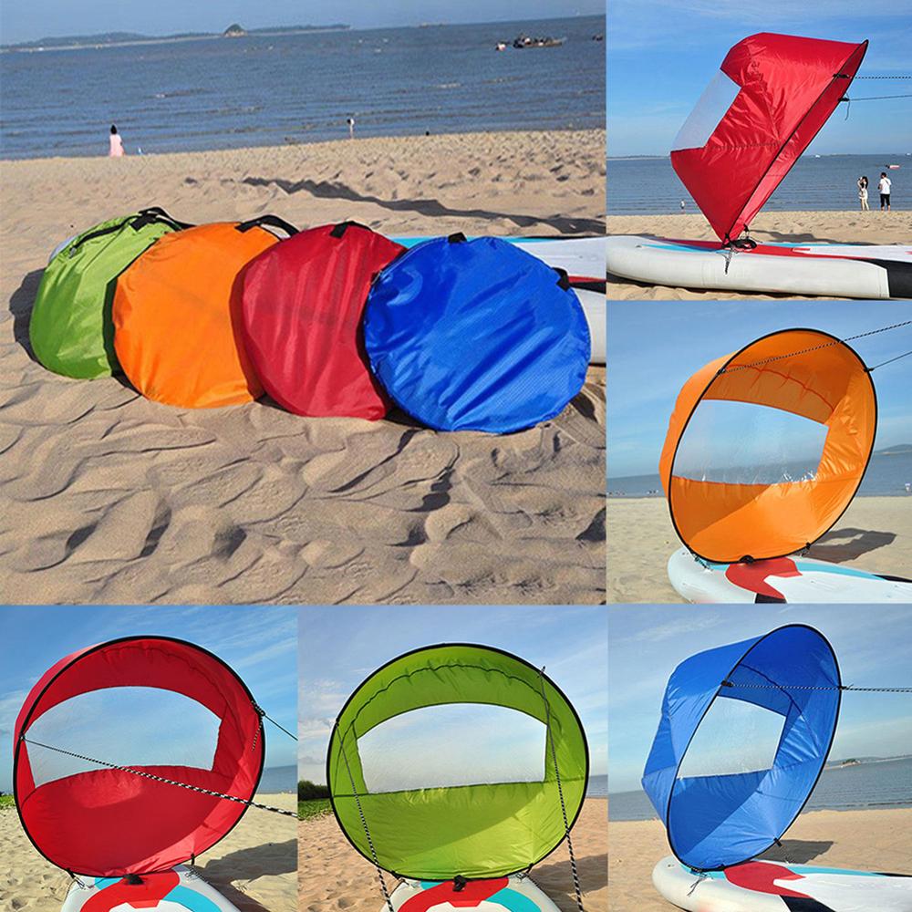 Folding Kayak Sail Wind Paddle Sailing Popup Paddle Board Durable Canoe Sail Rowing Downwind Boat GND Products