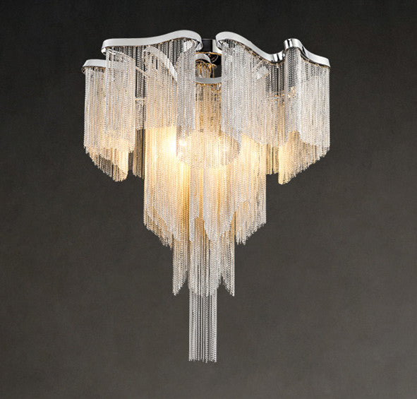 Nordic Light Luxury Tassel Aluminum Chain Living Room Ceiling GND Products