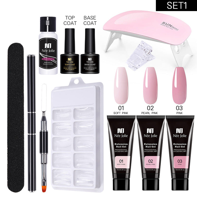 Nail Art Solid Extension Glue Long Crystal Model Crystal Glue Set GND Products