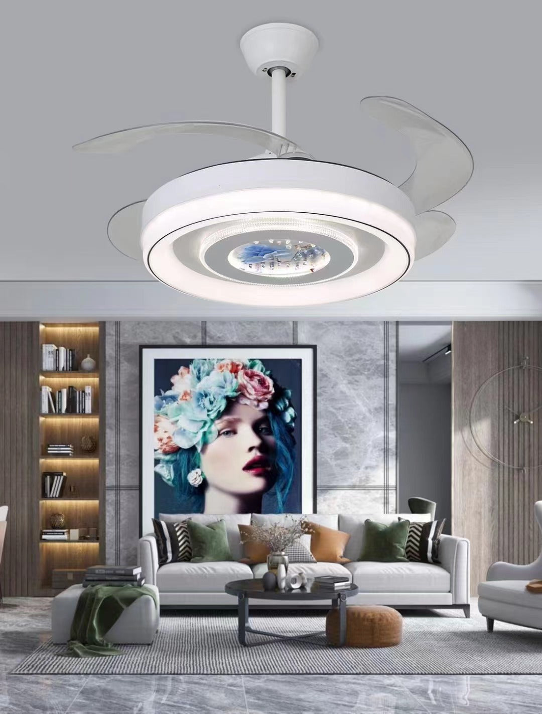 Nordic Ceiling Simple Household Invisible Fan Light GND Products