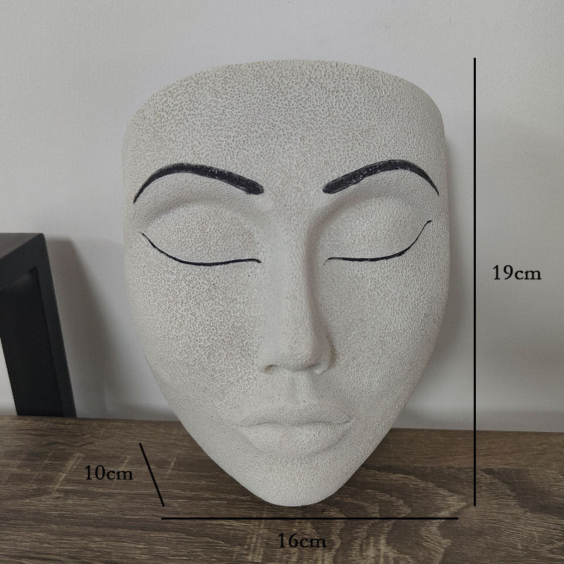 Garden Mask Flowerpot Desktop Wall