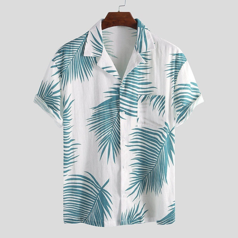 New Fashion Casual Hot Sale Hawaiian Shirts For Men Saor Style