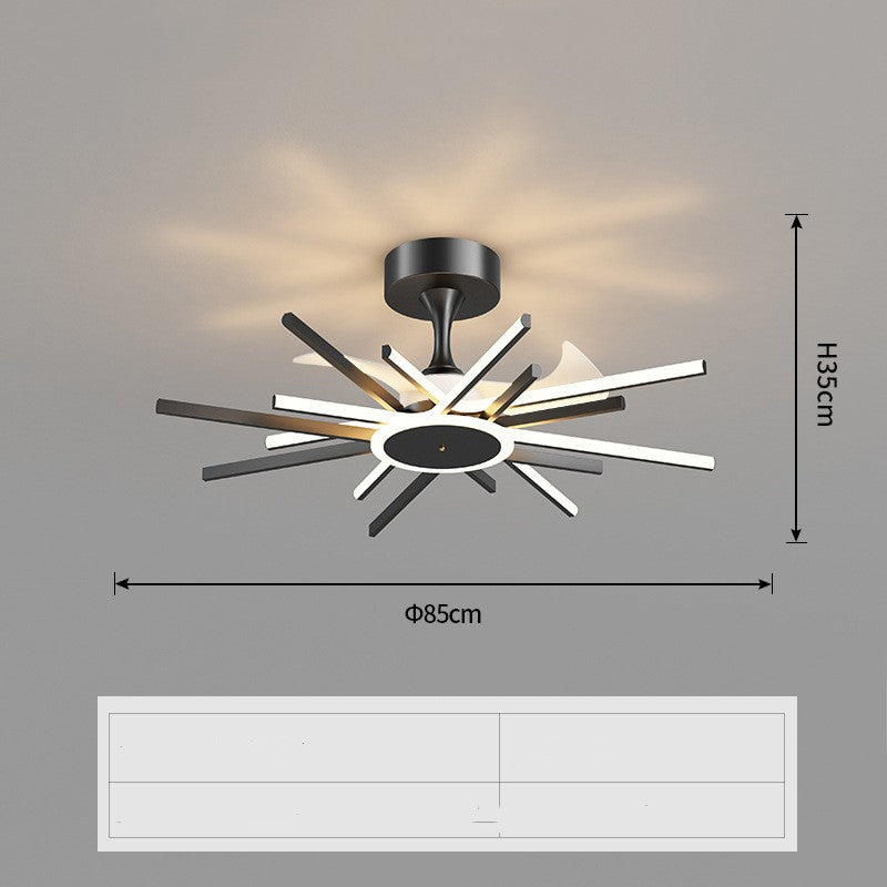 Nordic Light Luxury Living Room Fan Lamp Simple New Style GND Products