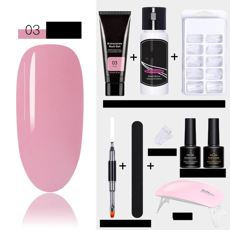 Nail Art Solid Extension Glue Long Crystal Model Crystal Glue Set GND Products