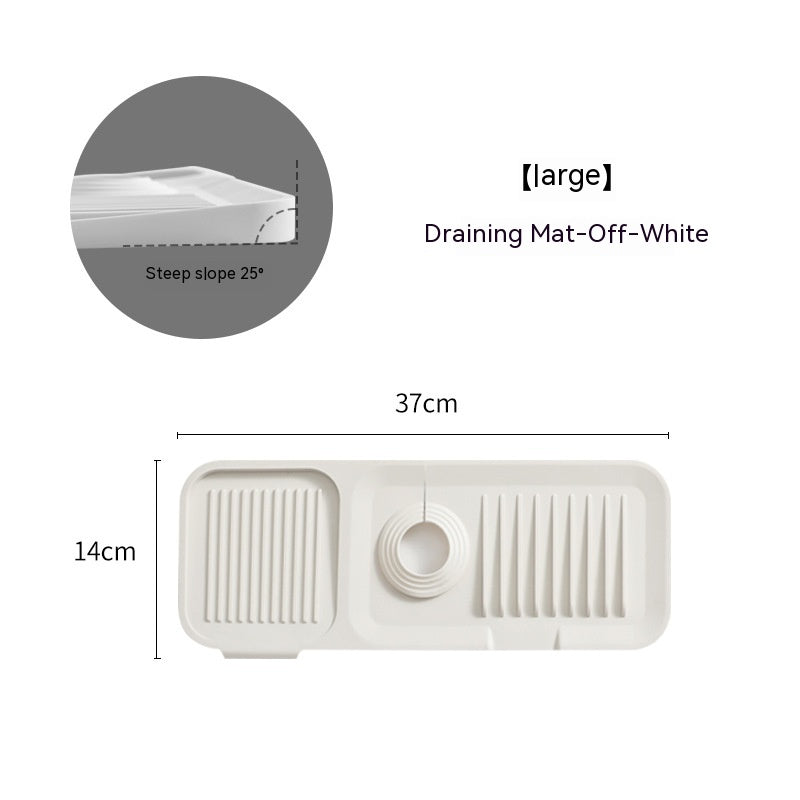 Silicone Faucet Pad Kitchen Gadgets Bathroom Mat Anti-splash Drain Pad Faucet Bottom Waterproof Thickening GND Products