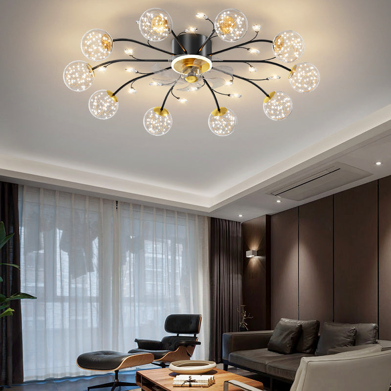 New Nordic Star Fan Lamp Is Light Luxurious And Modern GND Products