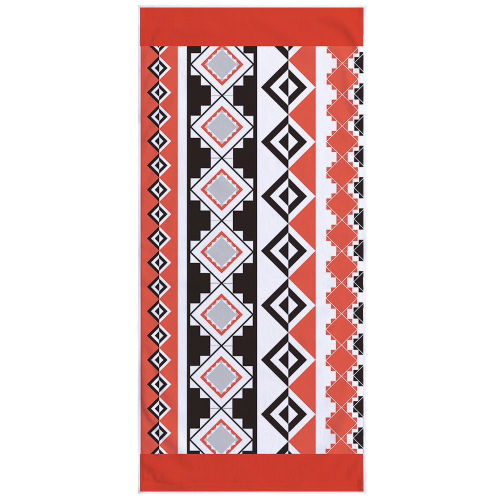 Microfiber Square Print Beach Towel Saor Style