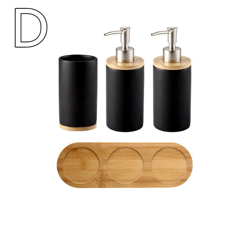 Household Ceramic Soap Dispenser and Cup