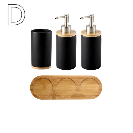 Household Ceramic Soap Dispenser and Cup