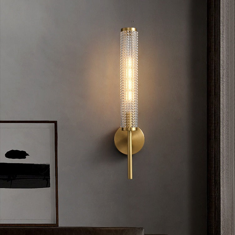 Nordic Glass Long Pole Wall Lamp Light Luxury GND Products