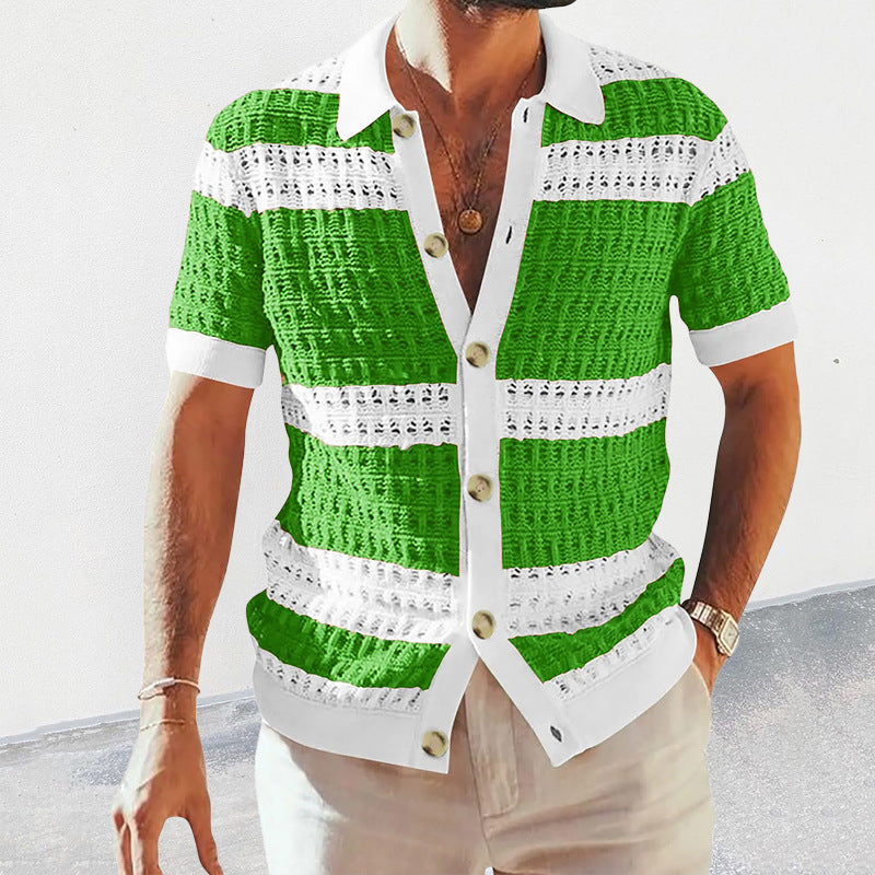 Summer Collar Shirts Men Casual Formal Saor Style