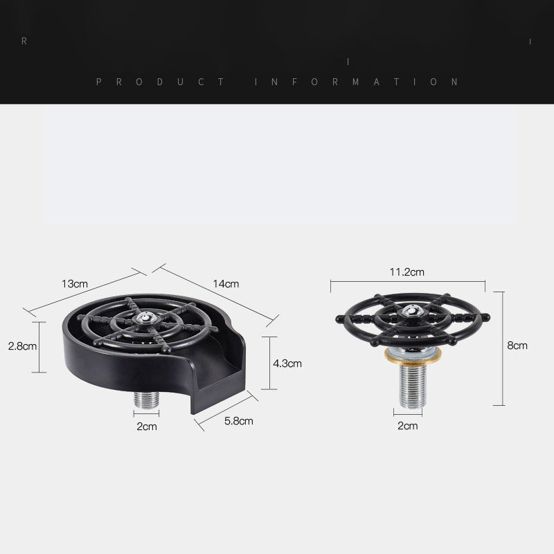 Bar Counter Cup Washer Sink High-pressure Spray Automatic Faucet Coffee Pitcher Wash Cup Tool Kitchen GND Products