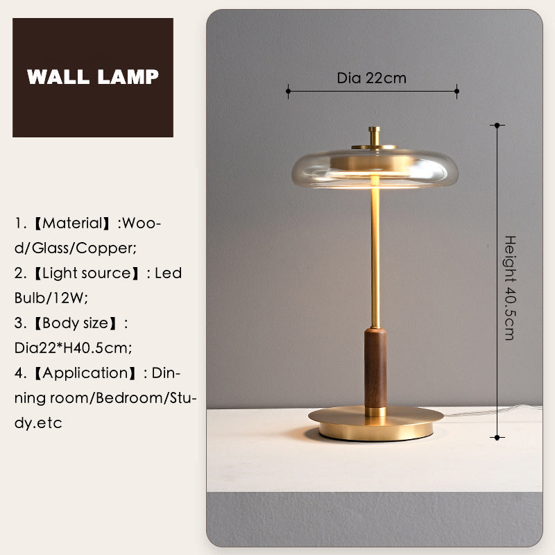 Nordic Light Luxury Brass Walnut Floor Lamp GND Products