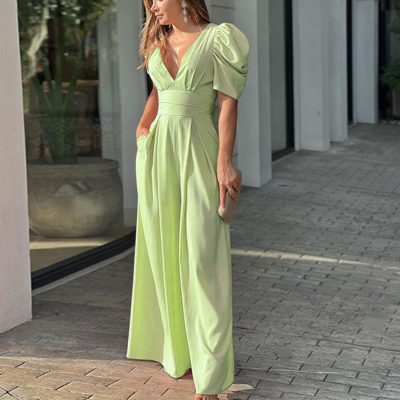 Fashion Elegant Plus Size Wide Legs Jumpsuit Saor Style