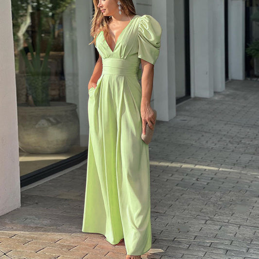 Fashion Elegant Plus Size Wide Legs Jumpsuit Saor Style