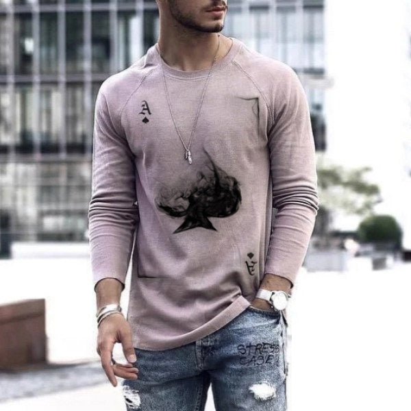 Men's Spring Long-Sleeve Loose Autumn T-Shirts Saor Style