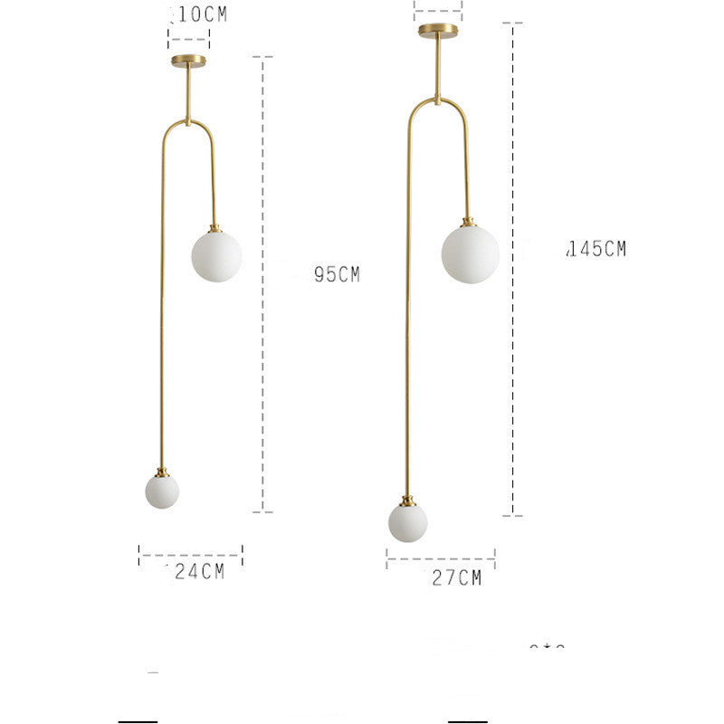 Minimalist Bedroom Bedside Chandelier Modern