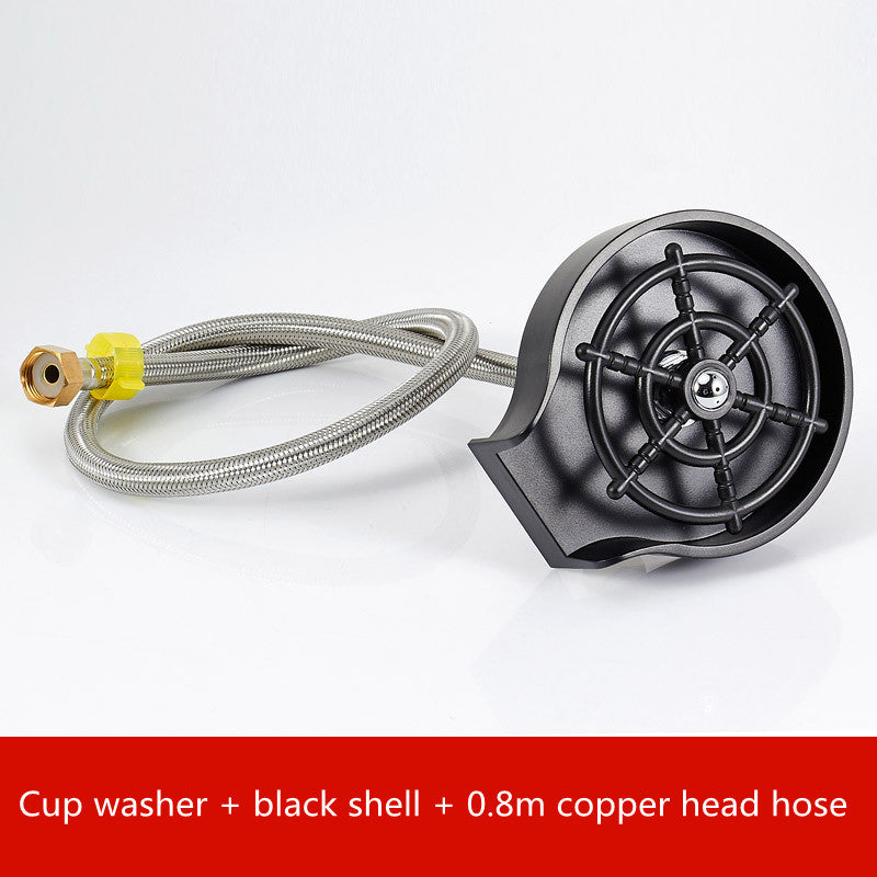 Bar Counter Cup Washer Sink High-pressure Spray Automatic Faucet Coffee Pitcher Wash Cup Tool Kitchen GND Products
