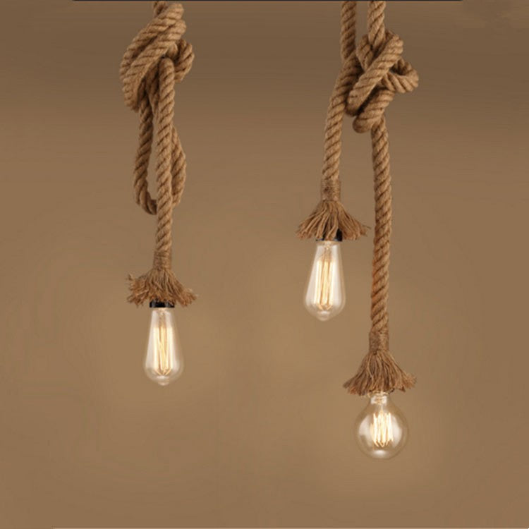 Coffee Shop Bar Hemp Rope Pendant Lamp GND Products
