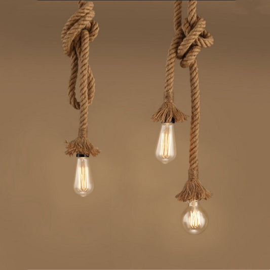 Coffee Shop Bar Hemp Rope Pendant Lamp GND Products