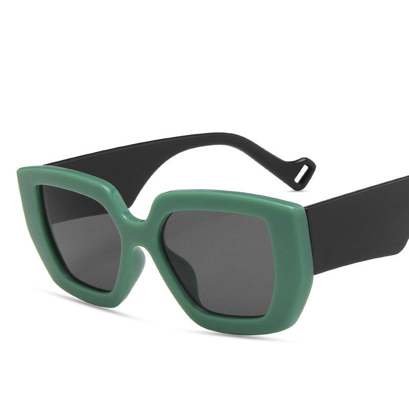 Side Sunglasses Personality Polygon Contrast Sunglasses Retro Sunglasses Saor Style