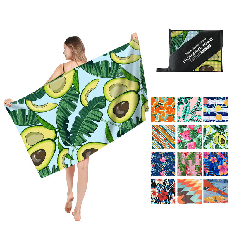 Double Sided Fleece Printed Beach Towel Microfiber Beach Towel Saor Style