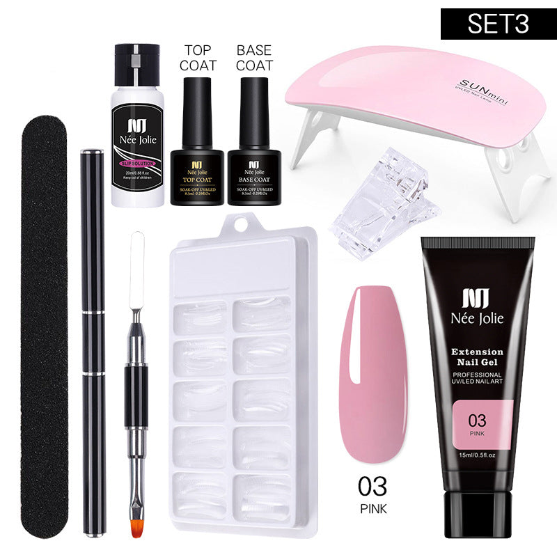Nail Art Solid Extension Glue Long Crystal Model Crystal Glue Set GND Products