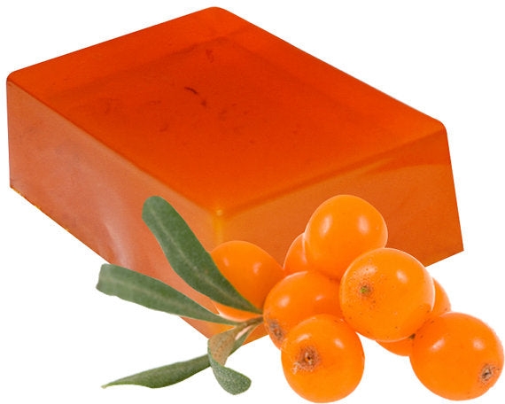 Organic Sea Buckthorn Soap. Natural SLS Free. Yellow Poppy