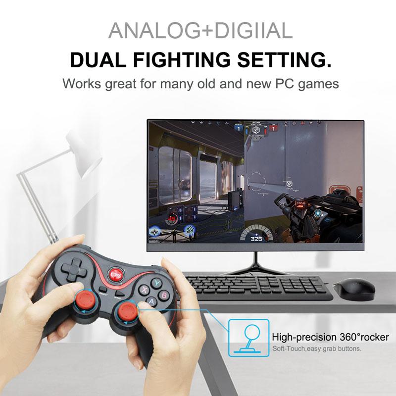 Dragon TX3 Wireless Bluetooth Mobile Gaming Controller for Android Yellow Pandora