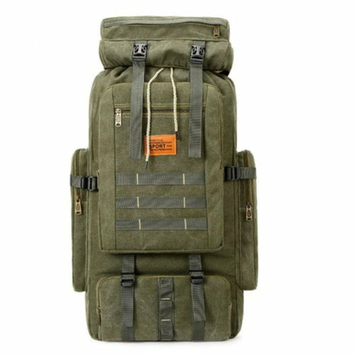 Waterproof Outdoor Camping Hiking 100L Large Capacity Backpack Yellow Pandora