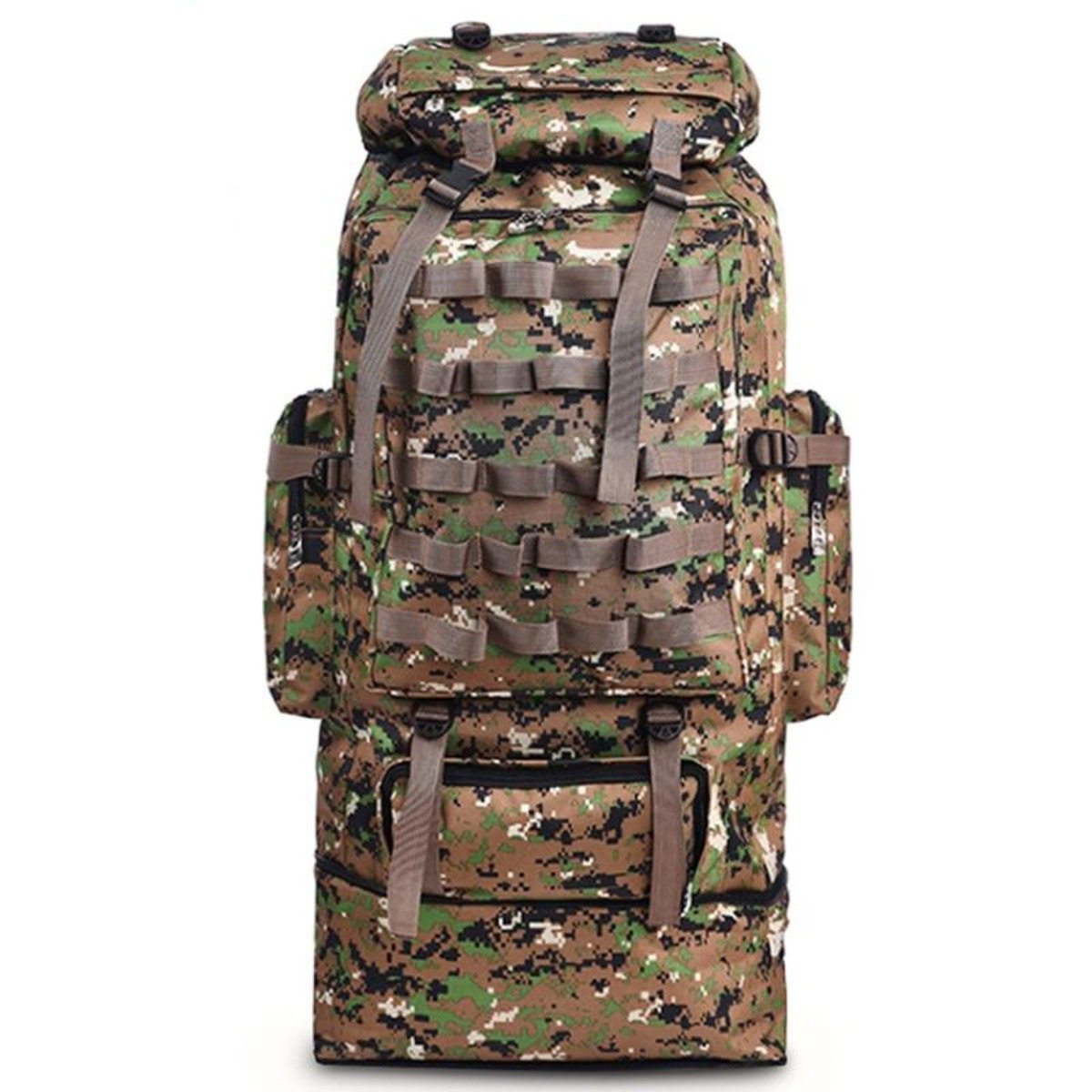 Waterproof Outdoor Camping Hiking 100L Large Capacity Backpack Yellow Pandora