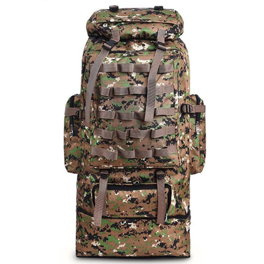 Waterproof Outdoor Camping Hiking 100L Large Capacity Backpack Yellow Pandora