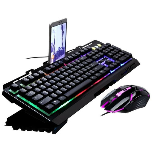 Ninja Dragons Premium NX900 USB Wired Gaming Keyboard and Mouse Set Yellow Pandora